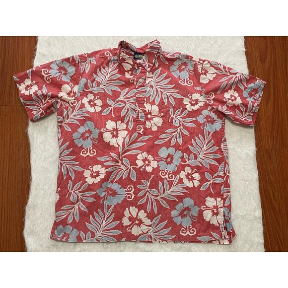 Reyn Spooner Phil Edwards Men’s Hawaiian Red Cotton Short Sleeve Shirt Sz. XL - Picture 3 of 11